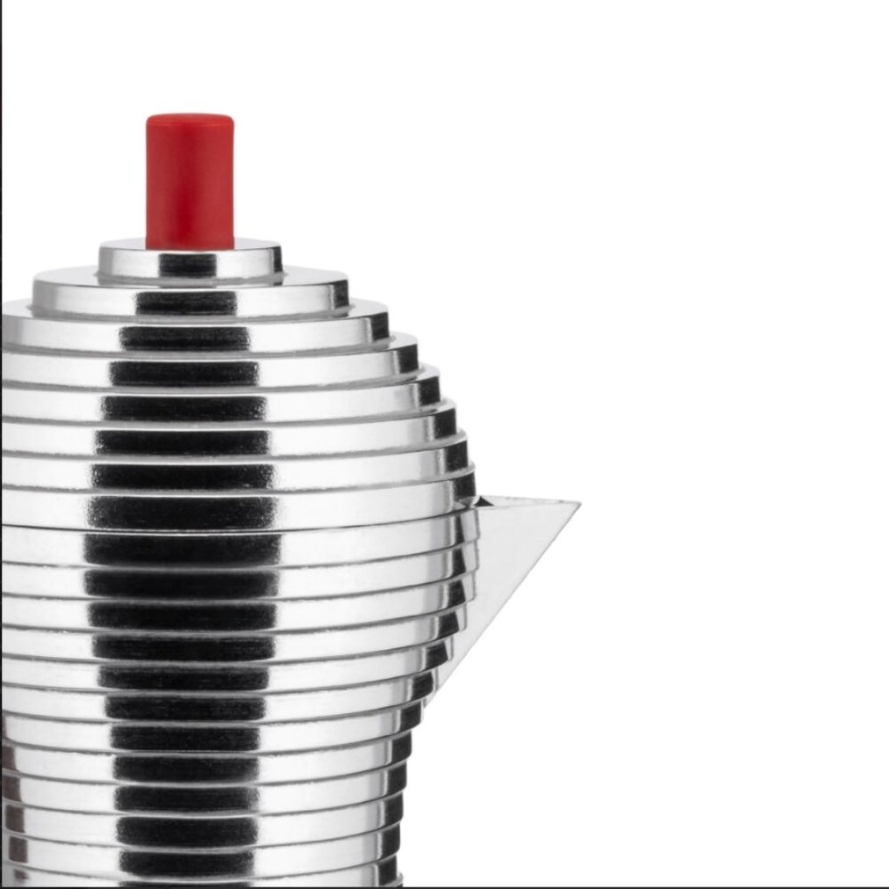 Pulcina Espresso Coffee Maker – Alessi x illy by Michele De Lucchi – 6-Cup Moka - Picture 5 of 7